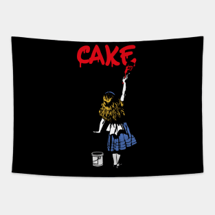 cake and red girl Tapestry