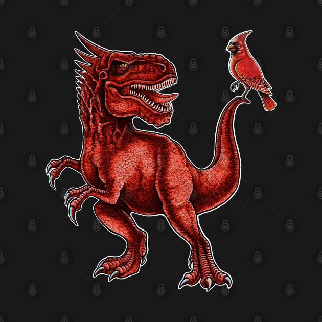 Red Cardinal T-Rex by Artardishop