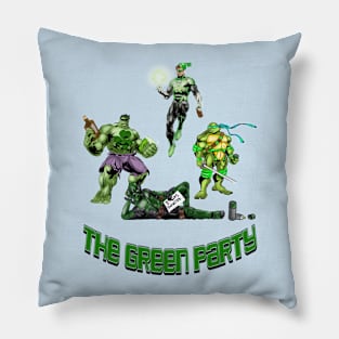 Green Party Pillow