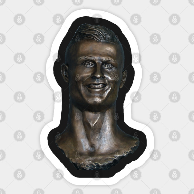 C Ronaldo Bust Statue Cristiano Ronaldo Aufkleber Teepublic De