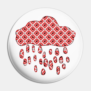 Belarusian pattern. A cloud. Pin