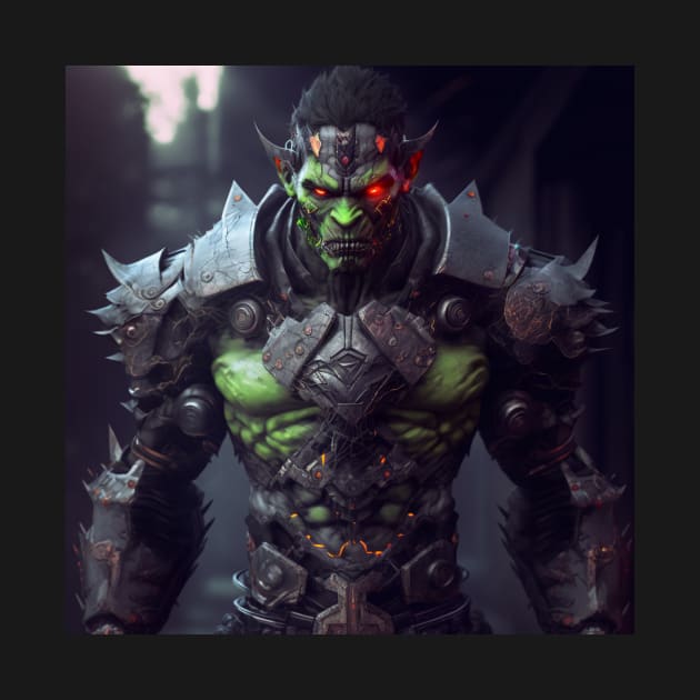 Grunge Goblin Warrior by AICreateWorlds