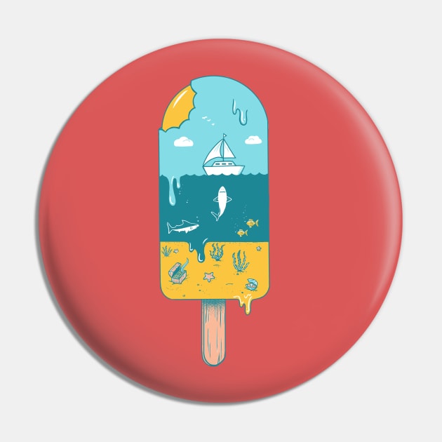 Melted landscape Pin by coffeeman