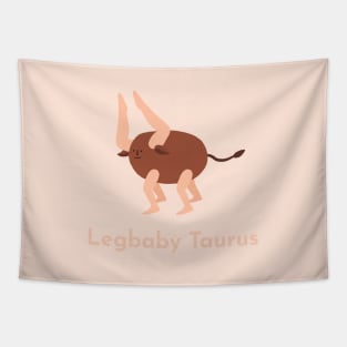 Legbaby Taurus | Zodiac | Cute | Funny | Weird | Gift | Minimalist | Star Sign | Astrology | Tapestry