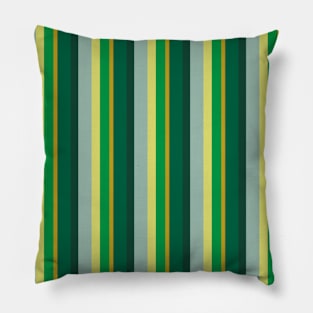 Holiday Stripes Green and Gold Repeat 5748 Pillow