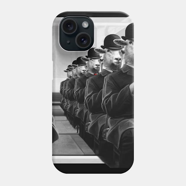 Sheeple Phone Case by SquareDog