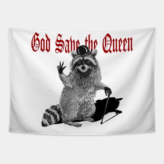 Raccoon tapestry clearance
