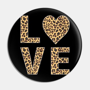 Leopard Skin Love, Vintage Tee Shirt For Women Men Pin