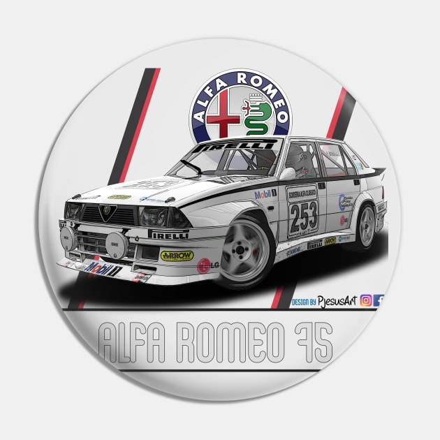 Alfa Romeo 75 Classico 253 Pin by PjesusArt