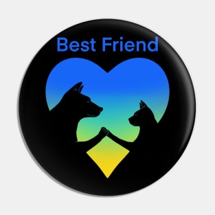 Dog and cat best friend love Pin