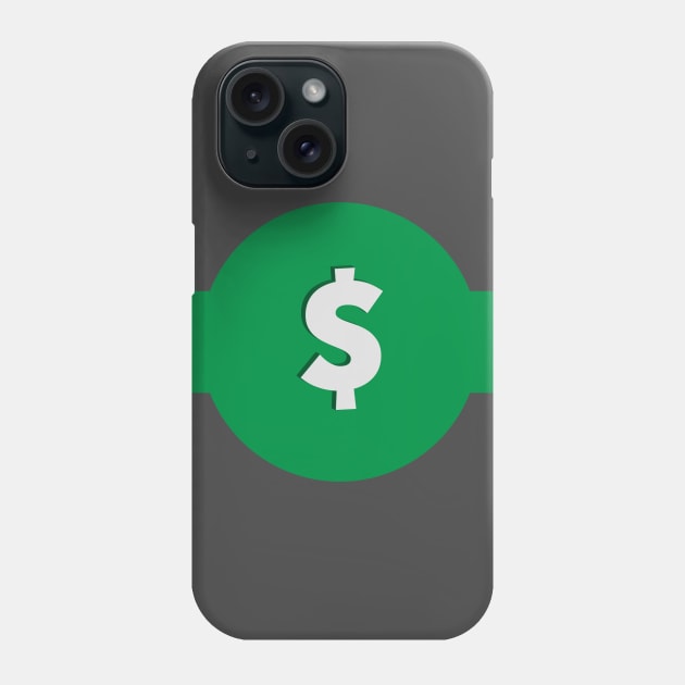 Dollar color Phone Case by Anitiv