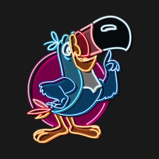 Toucan sam neon style bg T-Shirt