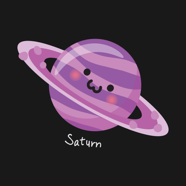Cute Kawaai Saturn Planet with Rings Parody by loltshirts
