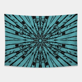 Blue Batik Star Print Tapestry