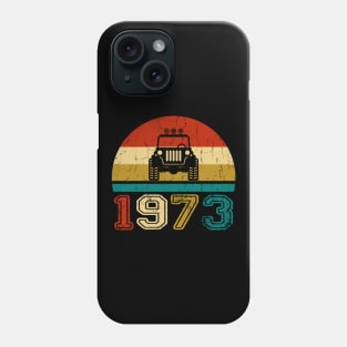 Vintage Jeep 1973 Birthday Jeep Gift Phone Case