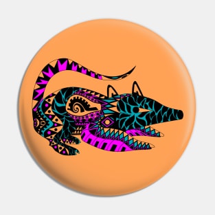 orange halloween possum opossum ecopop Pin