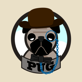 A Pug in a hat T-Shirt