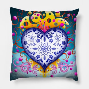 Talavera Inspired Milagrito Pillow