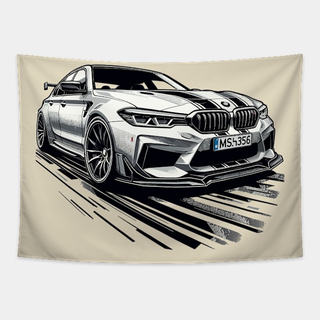 BMW M5 Tapestry by Vehicles-Art