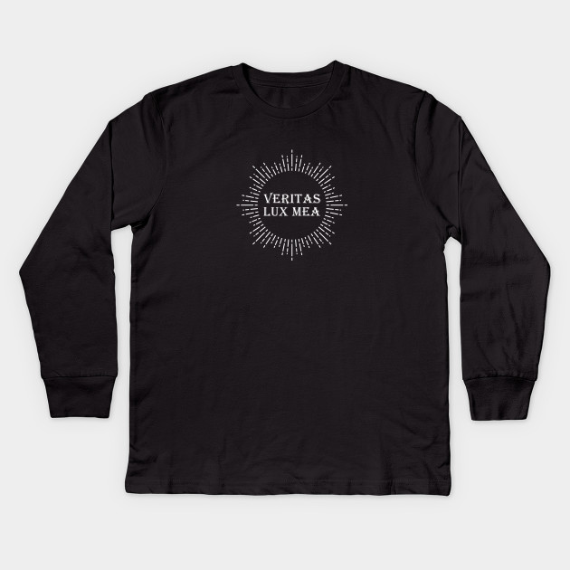 Veritas Lux Mea Veritas Lux Mea Kinder Long Sleeve T Shirt Teepublic De