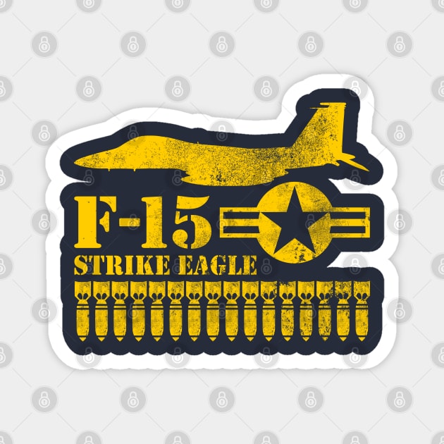 F-15 Strike Eagle (distressed) Magnet by TCP