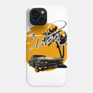 Cuba Sunset Vintage Cadillac Phone Case