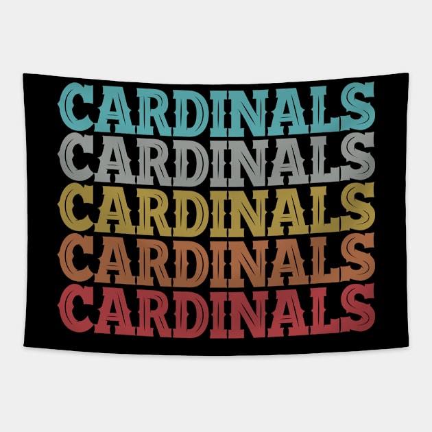 Vintage Retro Cardinals Tapestry by Fomah