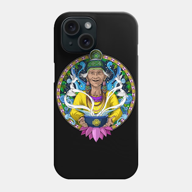 Ayahuasca Shaman Phone Case by underheaven