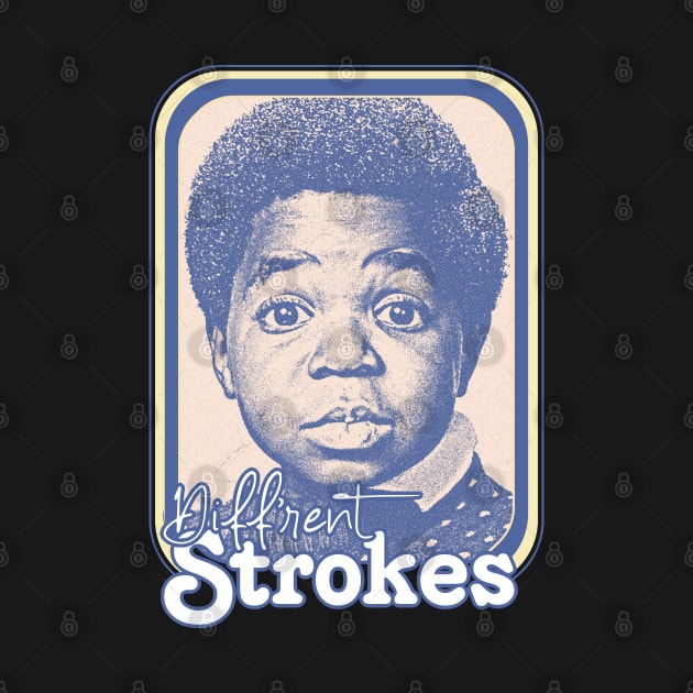 Diff'rent Strokes  // Retro 80s Aesthetic Fan Design by DankFutura