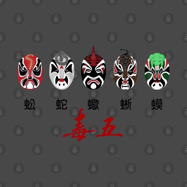 Five Deadly Venoms - Wu Du Masks by PreservedDragons