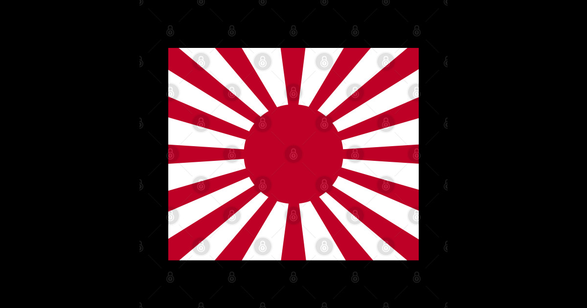 Imperial Japan Flag - Rising Sun - Rising Sun - Sticker | TeePublic