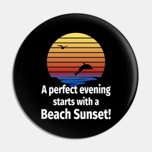 A perfect evening starts with a beach sunset Pin