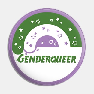 Rainbow Orb [genderqueer] Pin