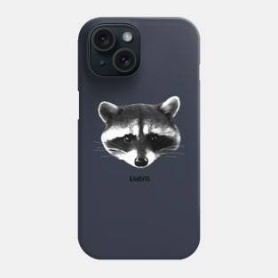 Raccoon "Bandito" cute animal design Phone Case