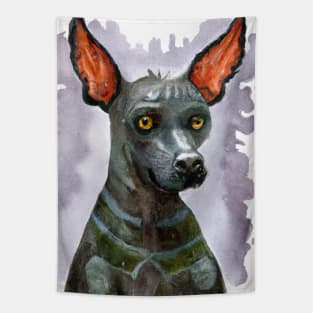 Xoloitzcuintli Watercolor - Dog Lovers Tapestry