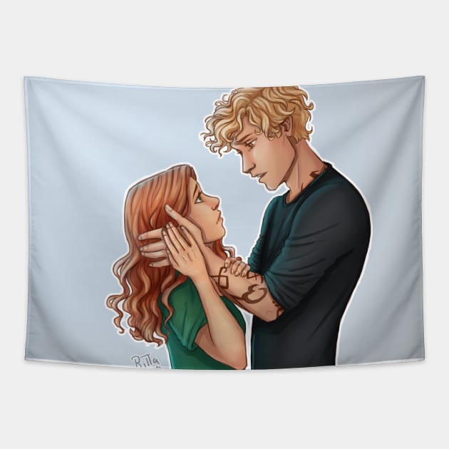 Clary and Jace Tapestry by ritta1310