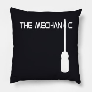 The Mechanic - White Pillow