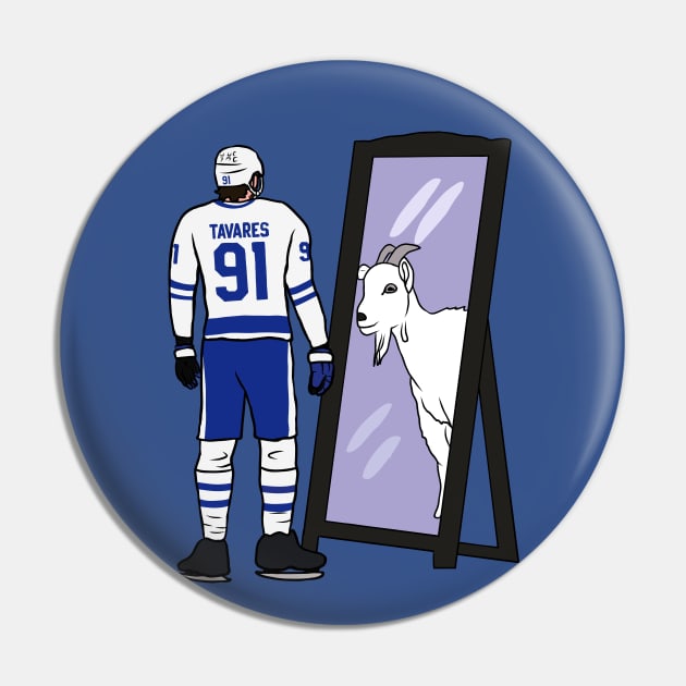 John Tavares Mirror GOAT Pin by rattraptees