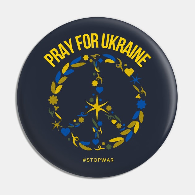 Pray for Ukraine Pin by JuliaUkraine