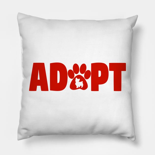 Adopt a Dog Pillow by GRADA