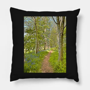 Cotswolds Bluebell Path Pillow