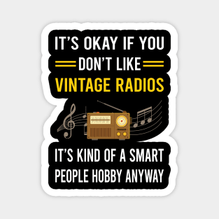 Smart People Hobby Vintage Radio Magnet