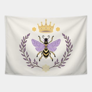 Queen Bee - Lavender and Yellow Tapestry