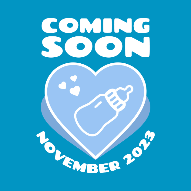 Baby Announcement. Feeding Bottle. November 2023 by KOTYA