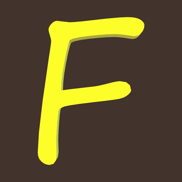 Letter F by CDUS