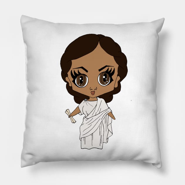 Hypatia of Aleandria Pillow by thehistorygirl