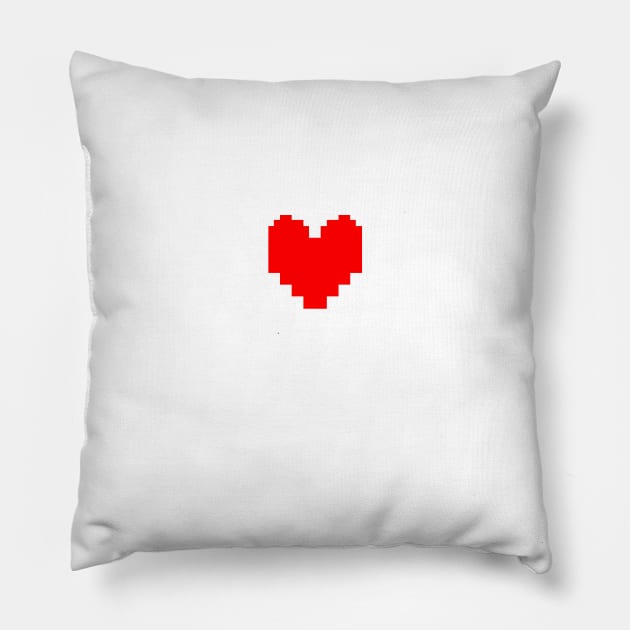 Undertale - Determination heart Pillow by ThriveOnChaos