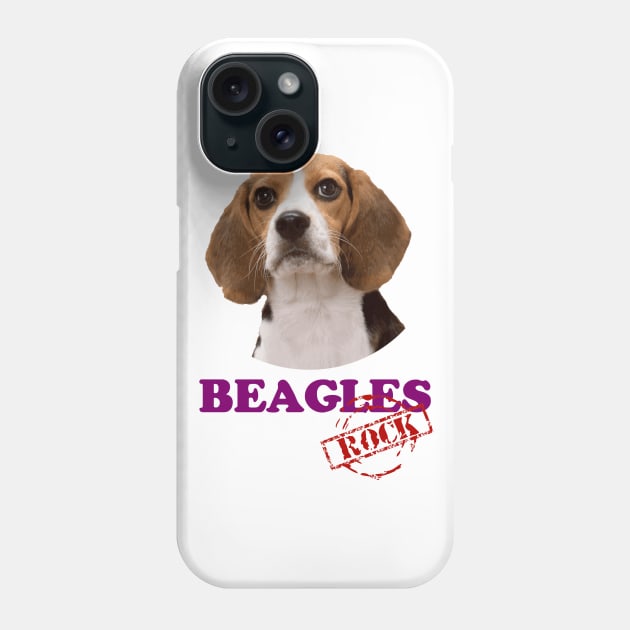 Beagles Rock! Phone Case by Naves