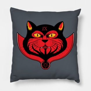 Devil Cat Pillow