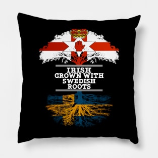 Northern Irish Grown With Swedish Roots - Gift for Swedish With Roots From Sweden Pillow